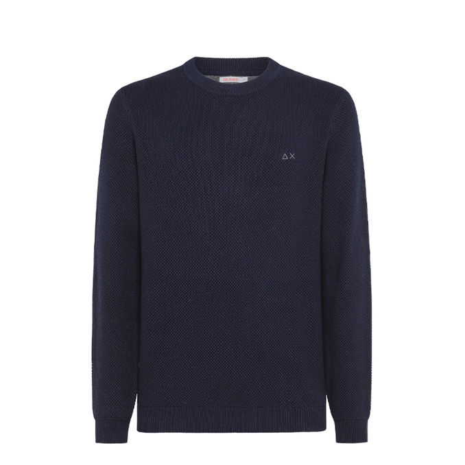 RICE KNIT Man Blue Navy