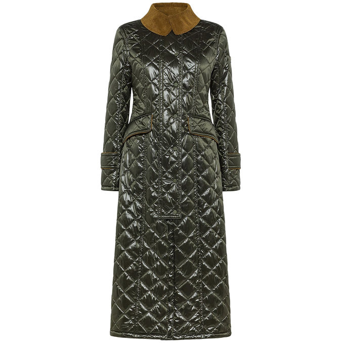 RODERIK KSG LONG COAT WITH VELVET COLLAR