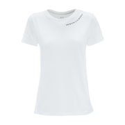 ROUND NECK T-SHIRT WITH LOGO IN ORGANIC COTTON Woman Optic White ROUND NECK T-SHIRT WITH LOGO IN ORGANIC COTTON Woman Optic White