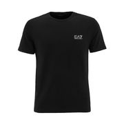 ROUND NECK T-SHIRT WITH SMALL RUBBER LOGO Man Black ROUND NECK T-SHIRT WITH SMALL RUBBER LOGO Man Black