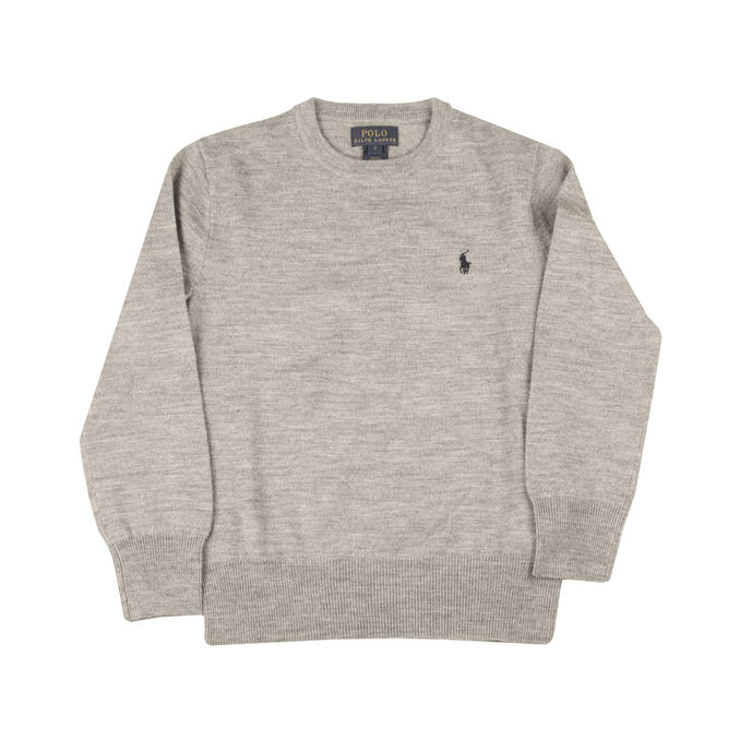 ROUNDNECK PULL Kid Grey Melange
