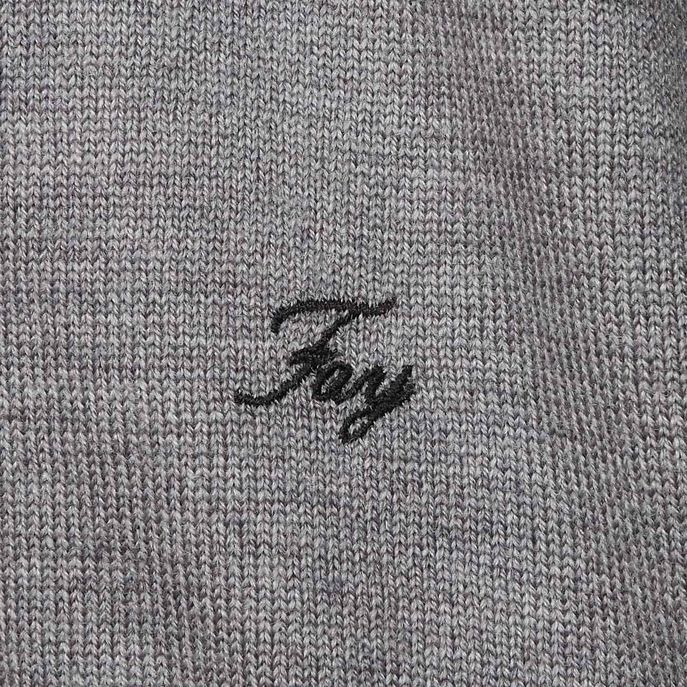 ROUNDNECK PULL WITH EDGE AND CONTRAST PATCHES Man Smoke Black