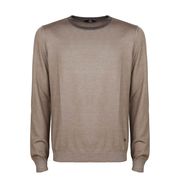 ROUNDNECK SWEATER WITH PROFILE Man Bark ROUNDNECK SWEATER WITH PROFILE Man Bark