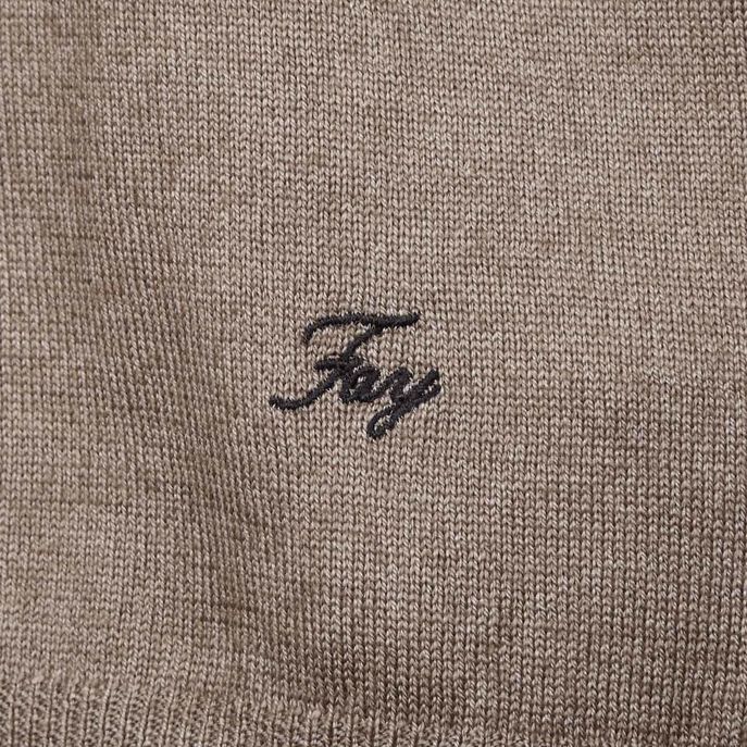 ROUNDNECK SWEATER WITH PROFILE Man Bark