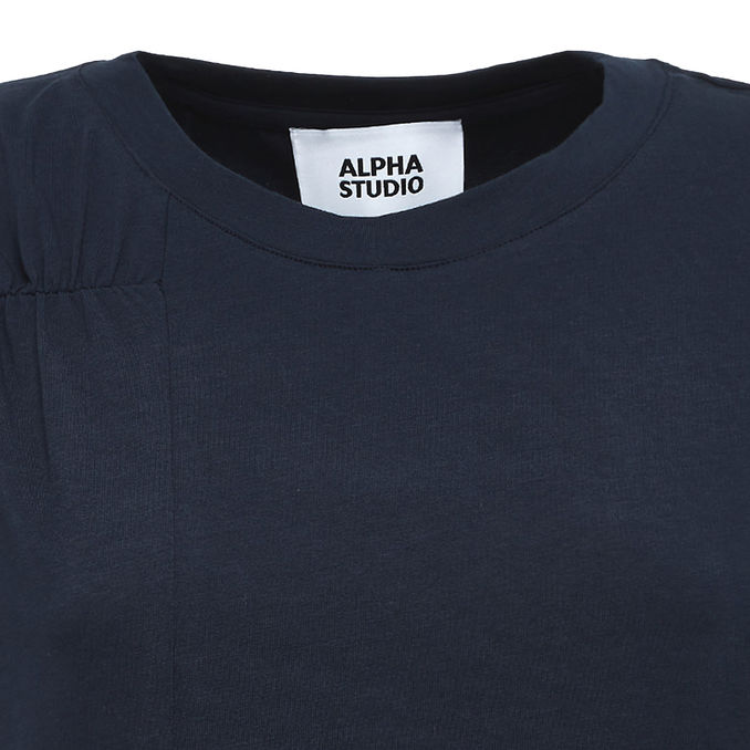 ROUNDNECK T-SHIRT Woman Blue Night