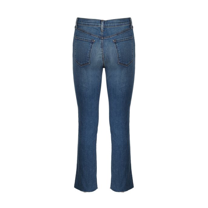 RUBY JEANS HIGH RISE CROP CIGARETTE Woman Medium denim