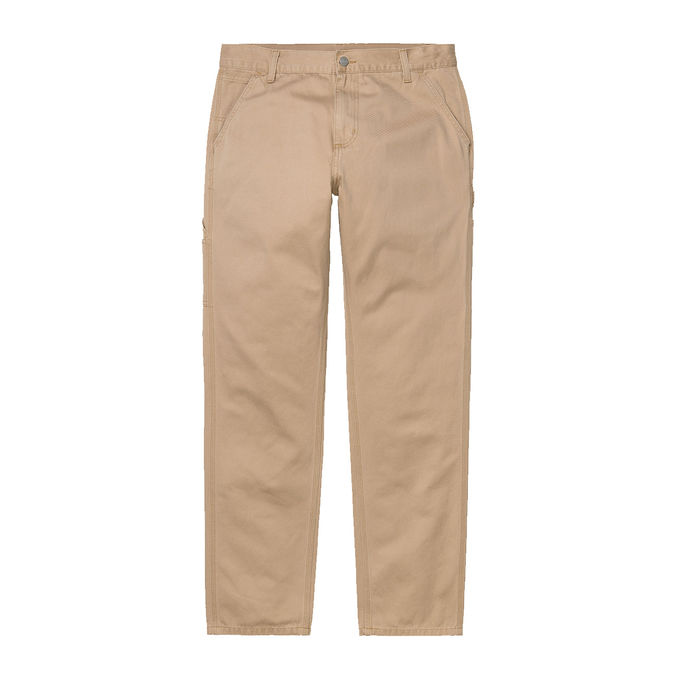 RUCK SINGLE KNEE PANTS Man Brown Stone Washed