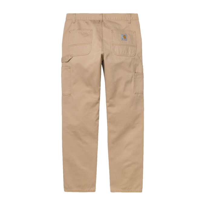 RUCK SINGLE KNEE PANTS Man Brown Stone Washed