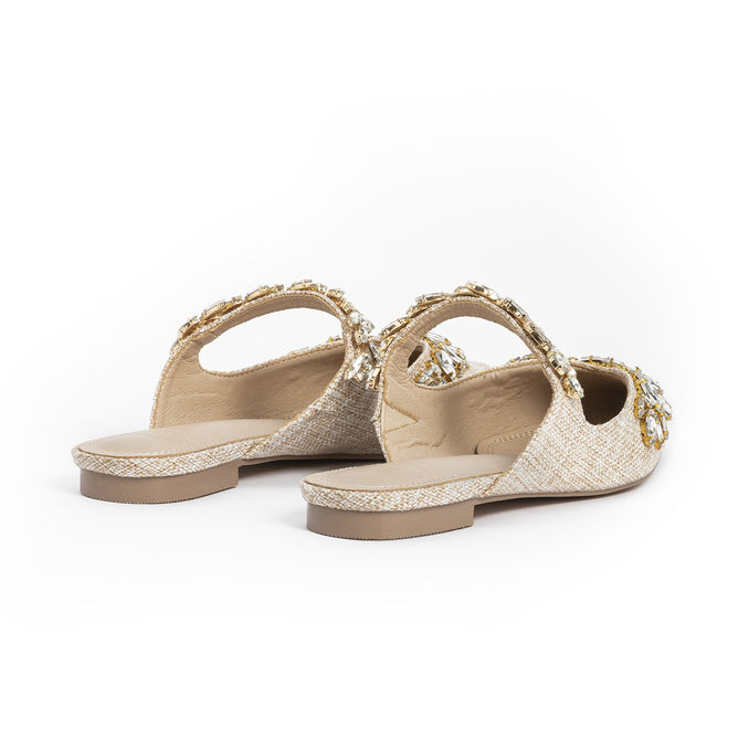 SABOT CHIARA WITH CRYSTALS Woman Raffia