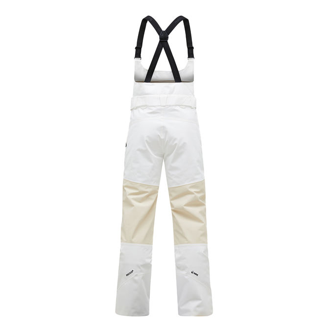 SALOPETTE 2L STRETCH BIB Woman Offwhite Sand Fog