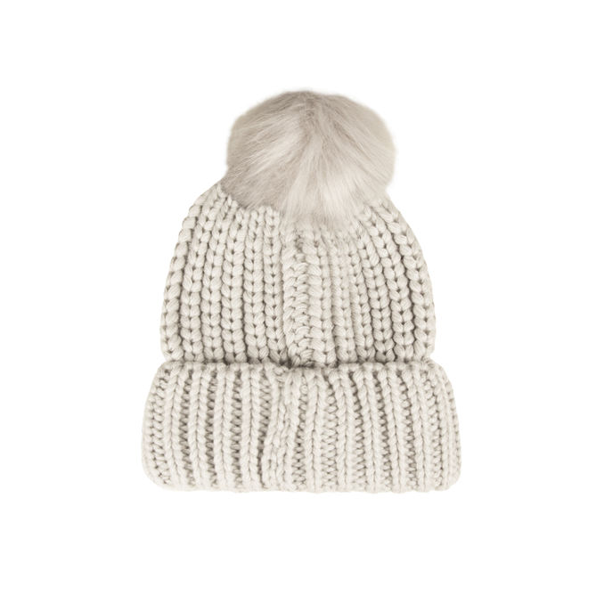 SALTBURN CAP RIBBED KNIT Woman Ice White