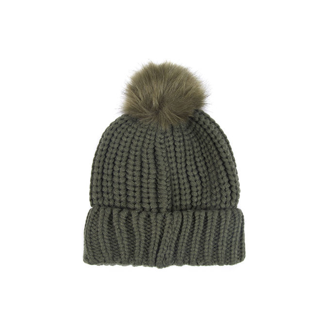 SALTBURN CAP RIBBED KNIT Woman Olive