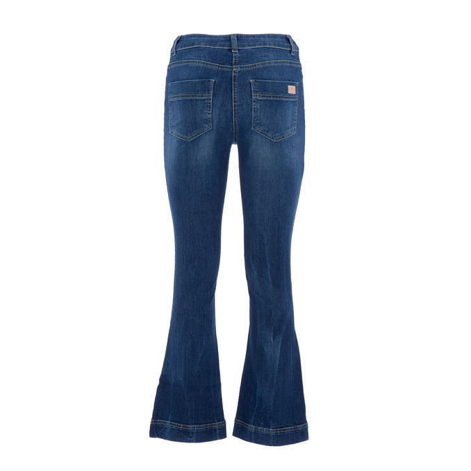 SAMU DENIM JEANS Woman Dark Blue