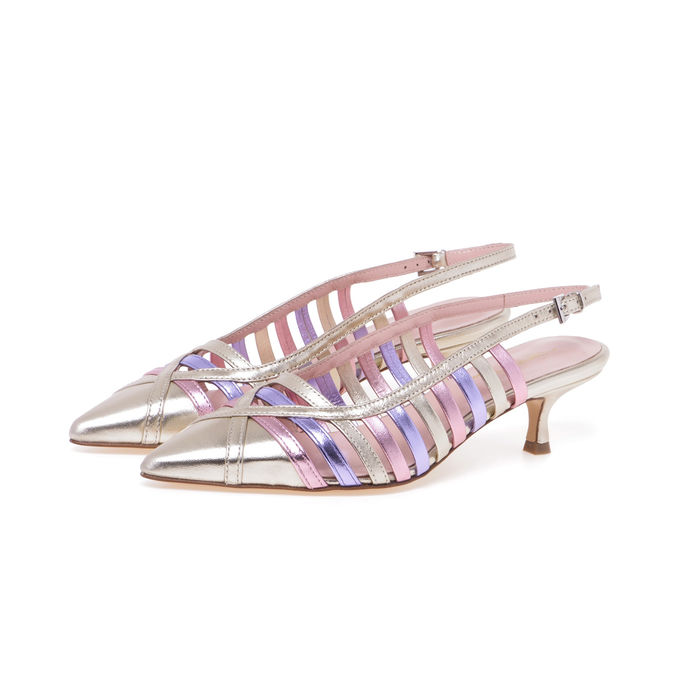 SANDAL CHANEL LAMINATED Woman Platinum