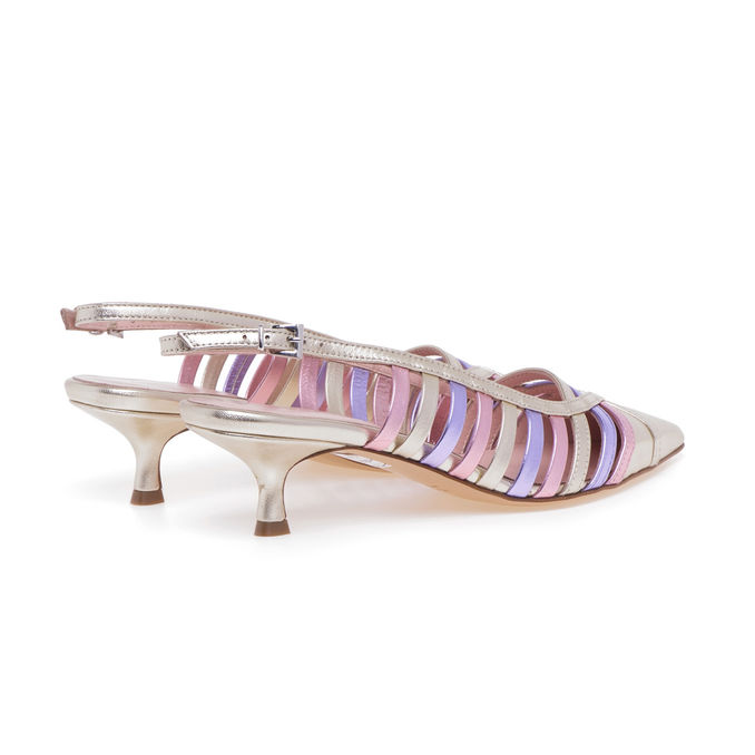 SANDAL CHANEL LAMINATED Woman Platinum