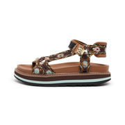 SANDAL ETHNIC Woman Ribbon Coffee SANDAL ETHNIC Woman Ribbon Coffee