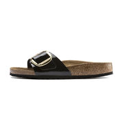 SANDAL MADRID BIG BUCKLE PATENT Unisex Patent Black SANDAL MADRID BIG BUCKLE PATENT Unisex Patent Black