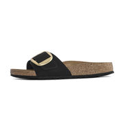SANDAL MADRID BIGBUCKLE NABUCK LEATHER Unisex Black SANDAL MADRID BIGBUCKLE NABUCK LEATHER Unisex Black