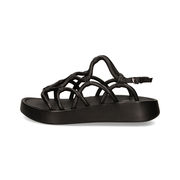 SANDAL NAPPA FOULARD Woman Black SANDAL NAPPA FOULARD Woman Black
