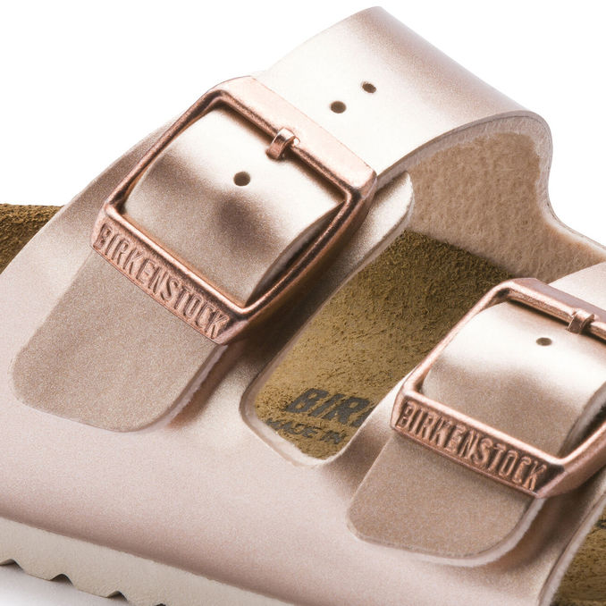 SANDALS ARIZONA Kid Electric Metallic Copper