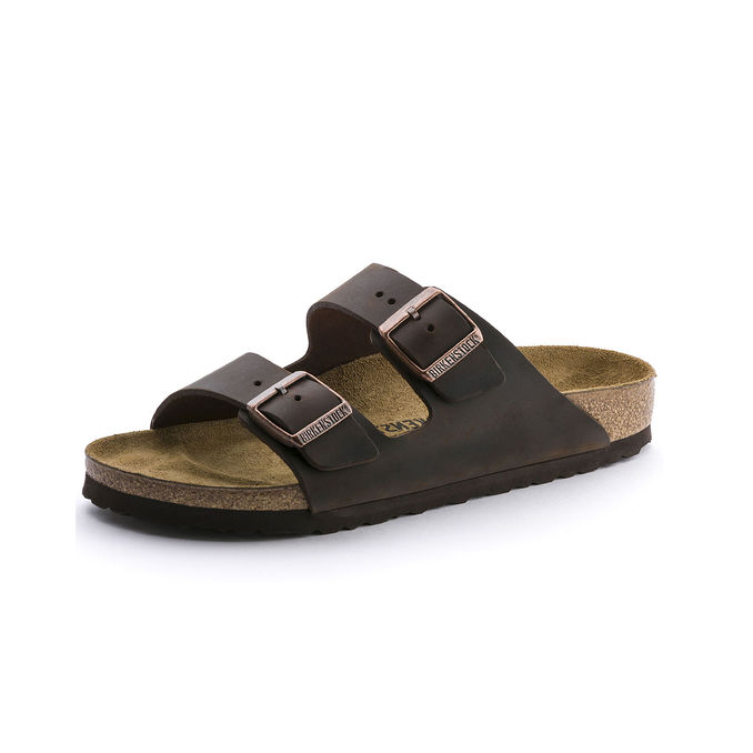 SANDALS ARIZONA OILED LEATHER Unisex Habana