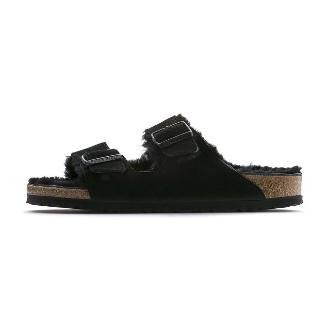 SANDALS ARIZONA SHEARLING Unisex Black