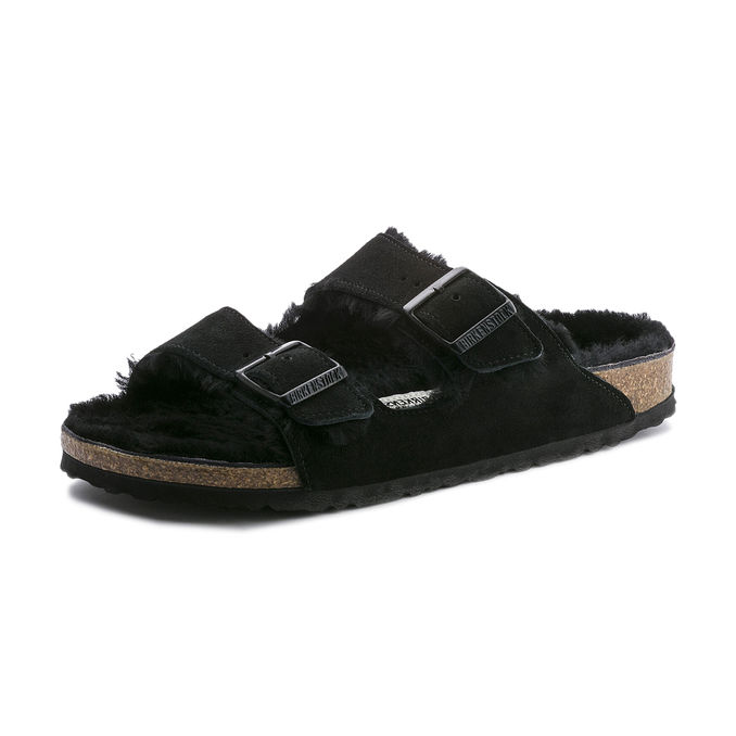SANDALS ARIZONA SHEARLING Unisex Black