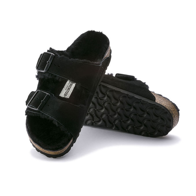 SANDALS ARIZONA SHEARLING Unisex Black