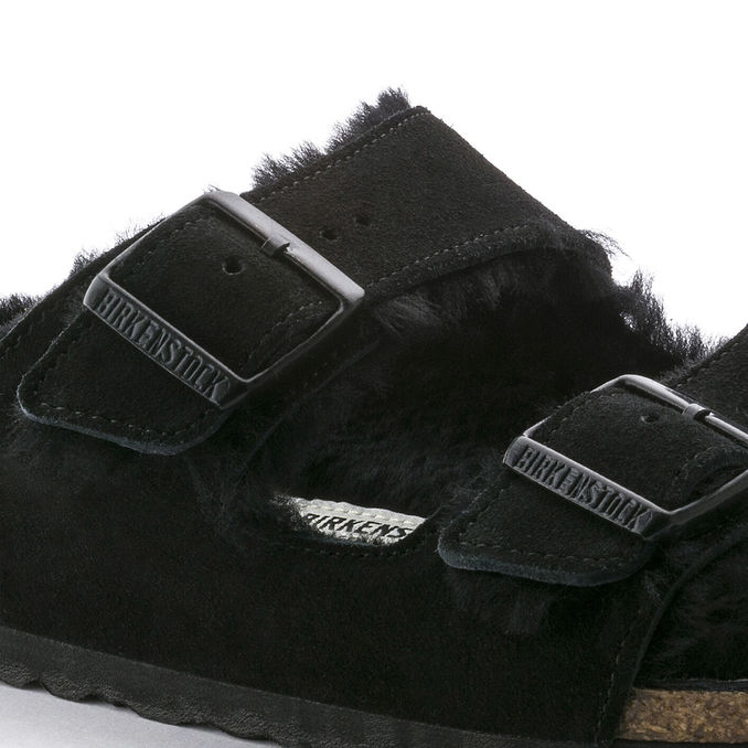 SANDALS ARIZONA SHEARLING Unisex Black