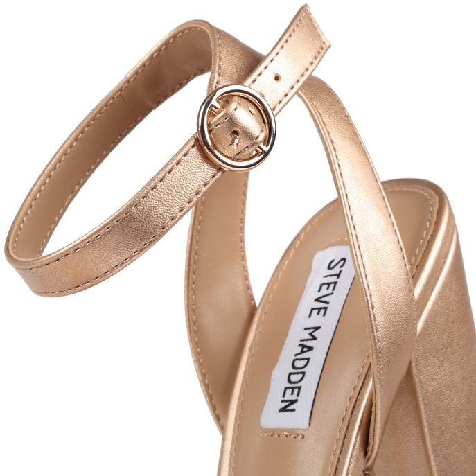 STEVE MADDEN HIGH SANDAL WITH PLATEAU AND LARGE HEEL Woman Rose