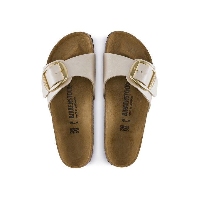 SANDALS MADRID BIG BUCKLE Woman Graceful Pearl White