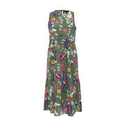 SCAFATI LONG DRESS Woman Green Bandiera SCAFATI LONG DRESS Woman Green Bandiera