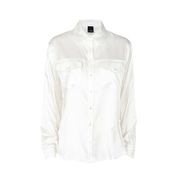 SCALTRO SHIRT IN STRETCH SATIN Woman White SCALTRO SHIRT IN STRETCH SATIN Woman White