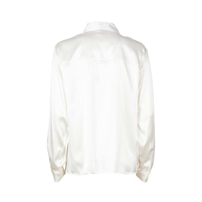 SCALTRO SHIRT IN STRETCH SATIN Woman White