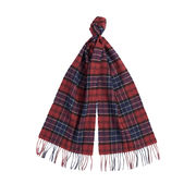 SCARF TARTAN LAMBSWOOL Man Navy Red  SCARF TARTAN LAMBSWOOL Man Navy Red