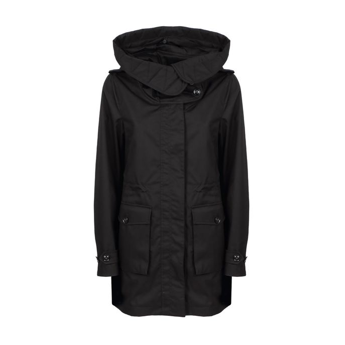 SCARLETT PARKA WITH FUR AND QUILTED DETACHABLE LINING Woman Black
