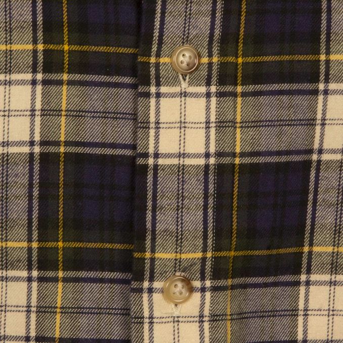 SCOTTISH SHIRT Man Blue Cream