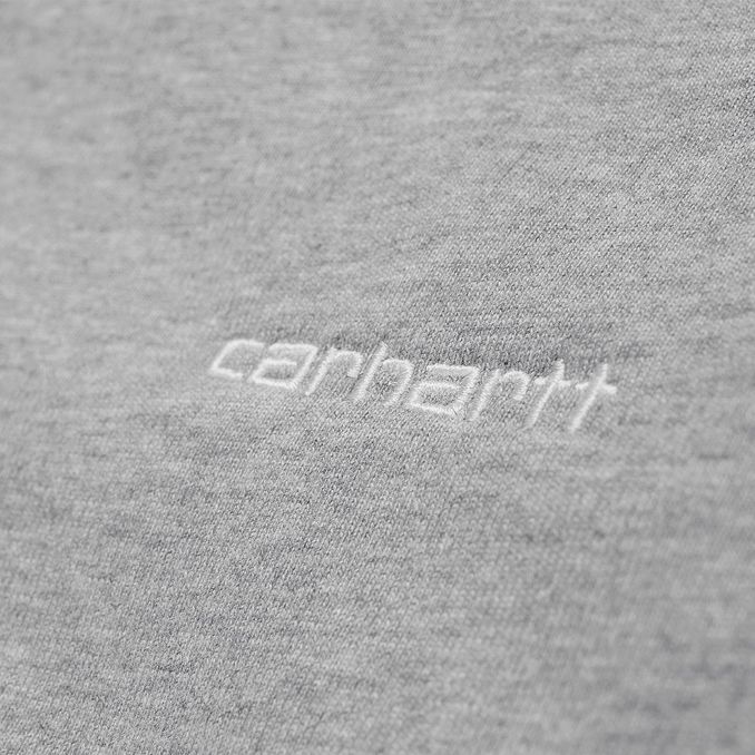 SCRIPT EMBROIDERY SWEATSHIRT Man Grey weather white