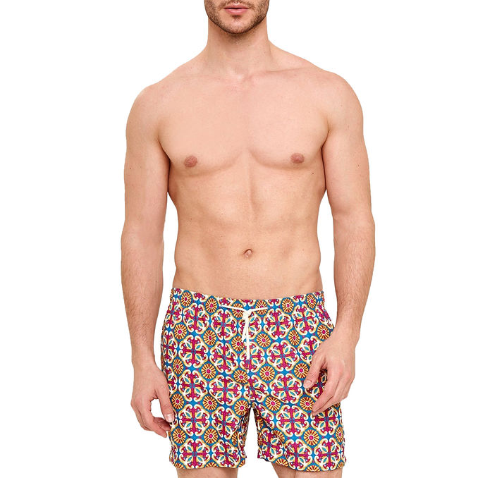 SEA BOXER Man Blue Cyclamen Yellow