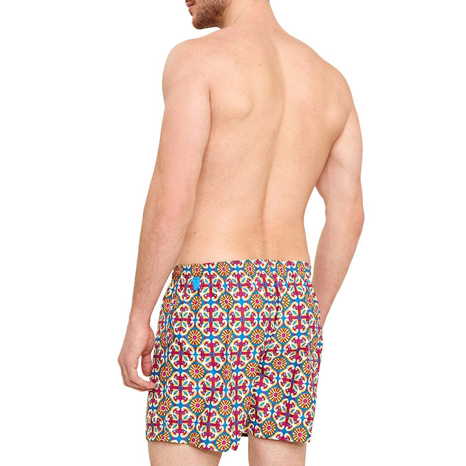 SEA BOXER Man Blue Cyclamen Yellow