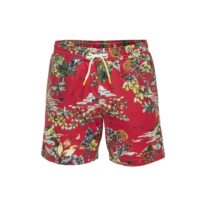 SEA BOXER WITH PRINT Man Red