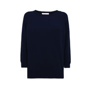 SEMI-BOAT JERSEY CREPE Woman Blue Night SEMI-BOAT JERSEY CREPE Woman Blue Night