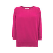 SEMI-BOAT JERSEY CREPE Woman Magenta  SEMI-BOAT JERSEY CREPE Woman Magenta