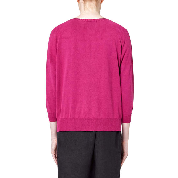 SEMI-BOAT JERSEY CREPE Woman Magenta
