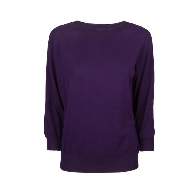 SEMI-BOAT JERSEY CREPE Woman Twilight