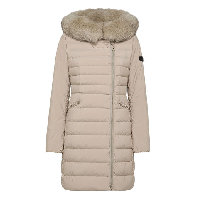 SERIOLA ML 04 FUR DOWN JACKET Woman Sesame