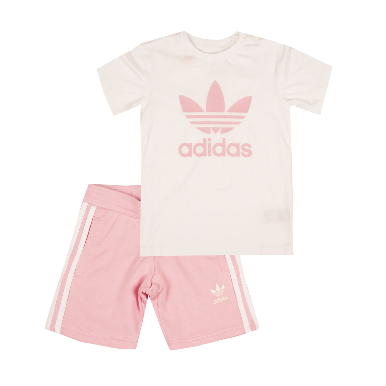 ADIDAS Store Mascheroni Girl SHORTS | Pink T-SHIRT SET True