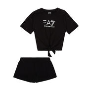 SET TSHIRT AND SHORTS Girl Black SET TSHIRT AND SHORTS Girl Black