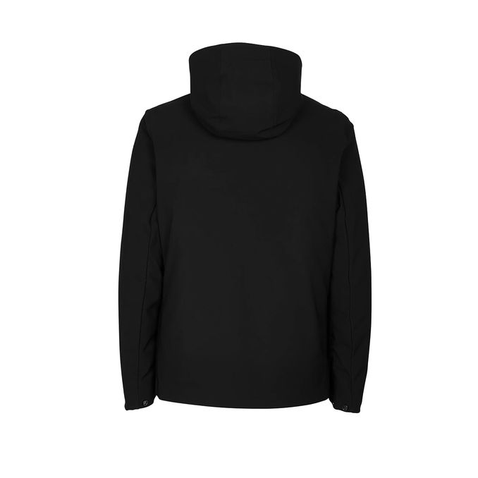 SHEEL JACKET WITH DOWN HOOD Man Black