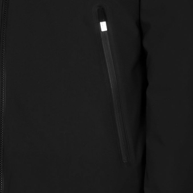 SHEEL JACKET WITH DOWN HOOD Man Black